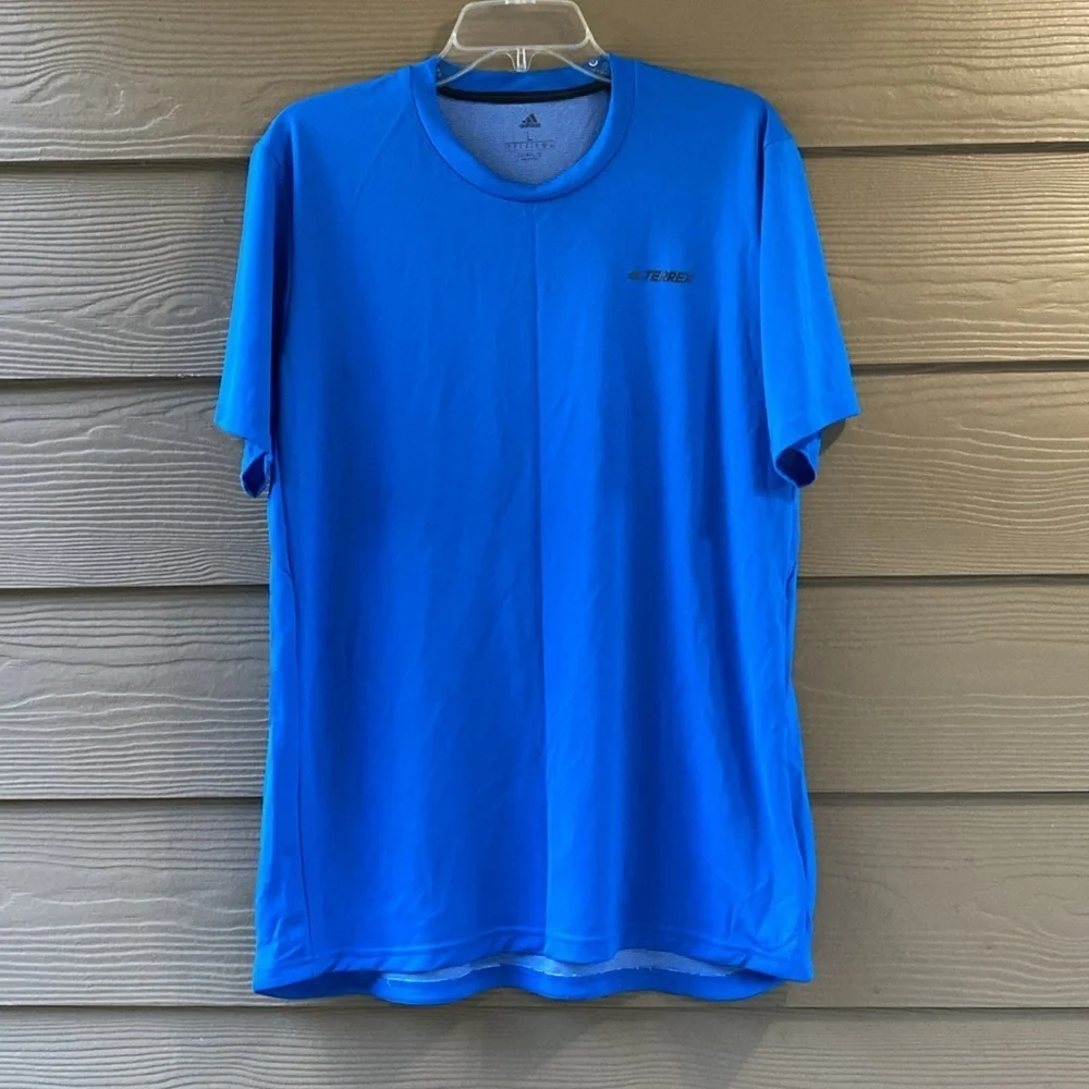 Adidas Terrex Men's Vibrant Blue Tee Shirt Size L